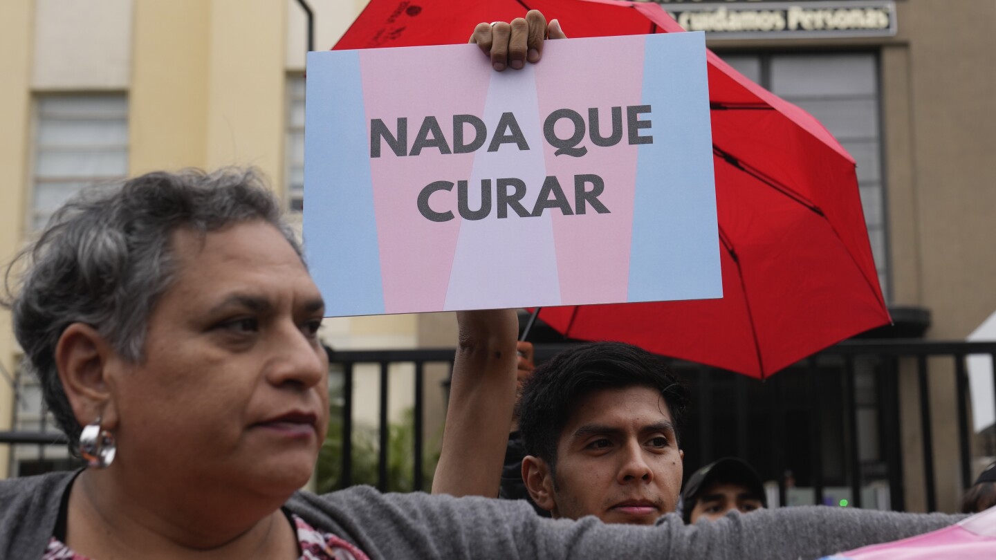ЛИМА Перу AP — Активисти за сексуално разнообразие протестираха в