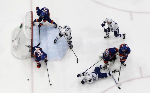 Pelech nets one., By New York Islanders