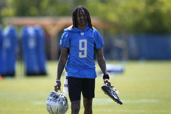 Suspended Lions WR Jameson Williams says he wasn't aware of NFL rules on  gambling he violated | AP News
