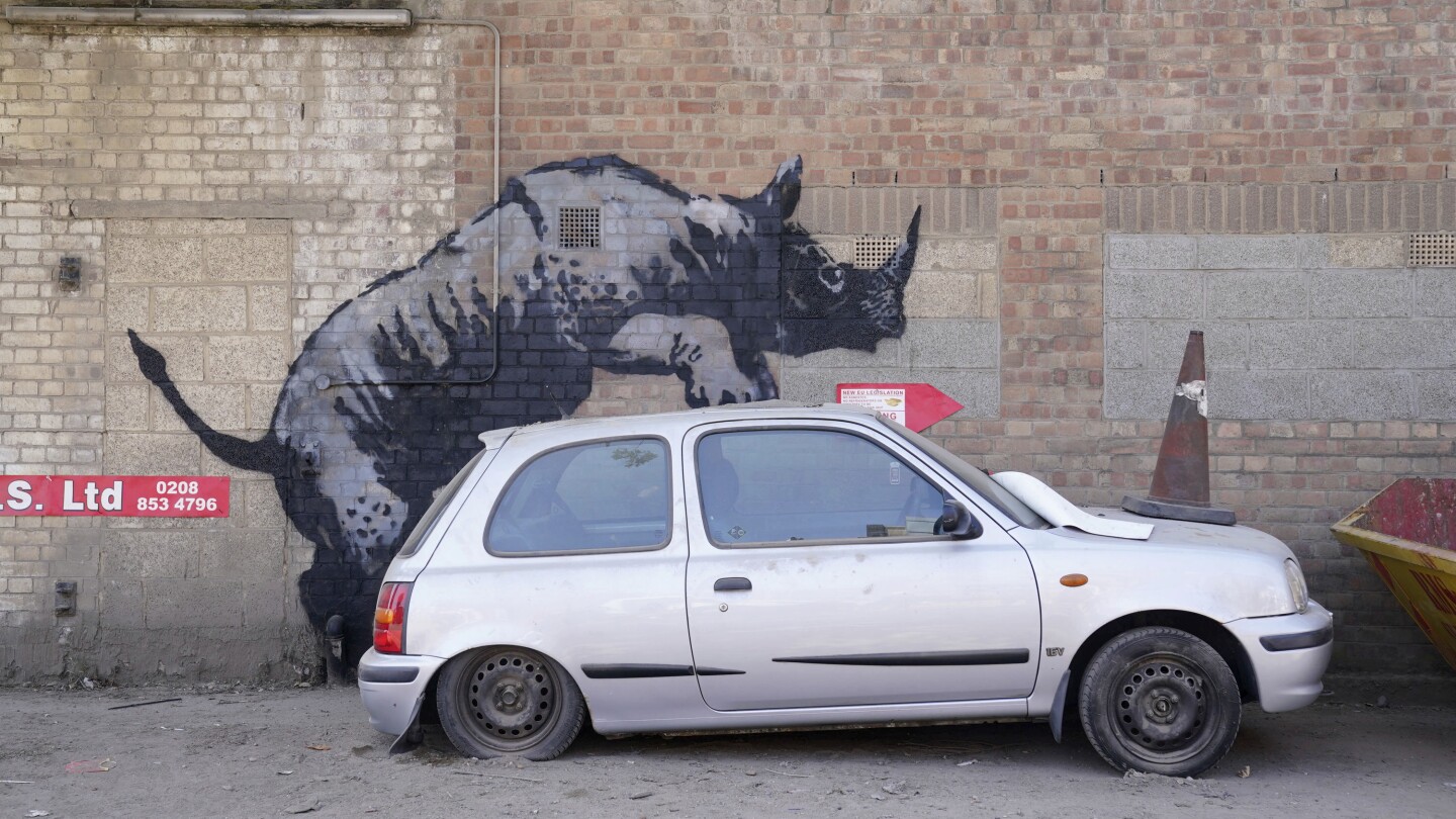 Banksy hat neue Einhornkunst in einer Tierkollektion enthüllt, die in ganz London aufgetaucht ist