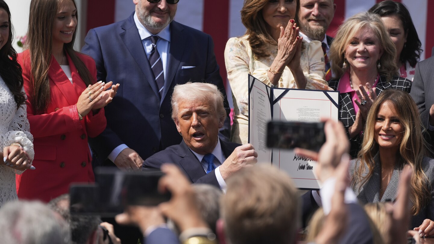 Trump signs a bill to make posting 'revenge porn' a federal crime. He had the first lady sign, too