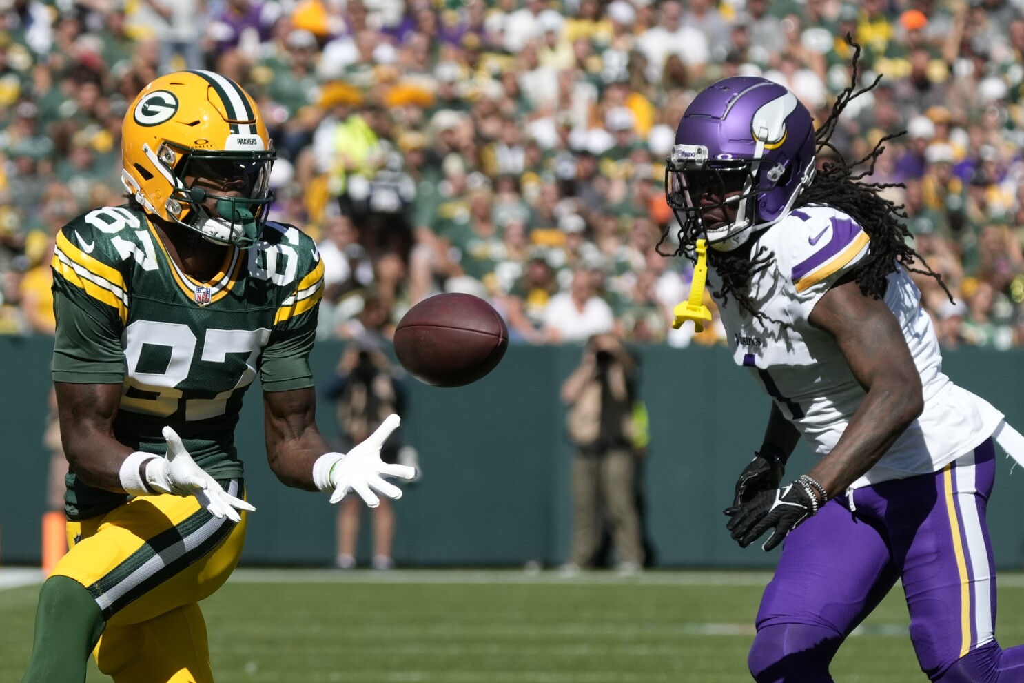 Packers coach Matt LaFleur expects suspended wide receiver Romeo Doubs to  be back this week | AP News