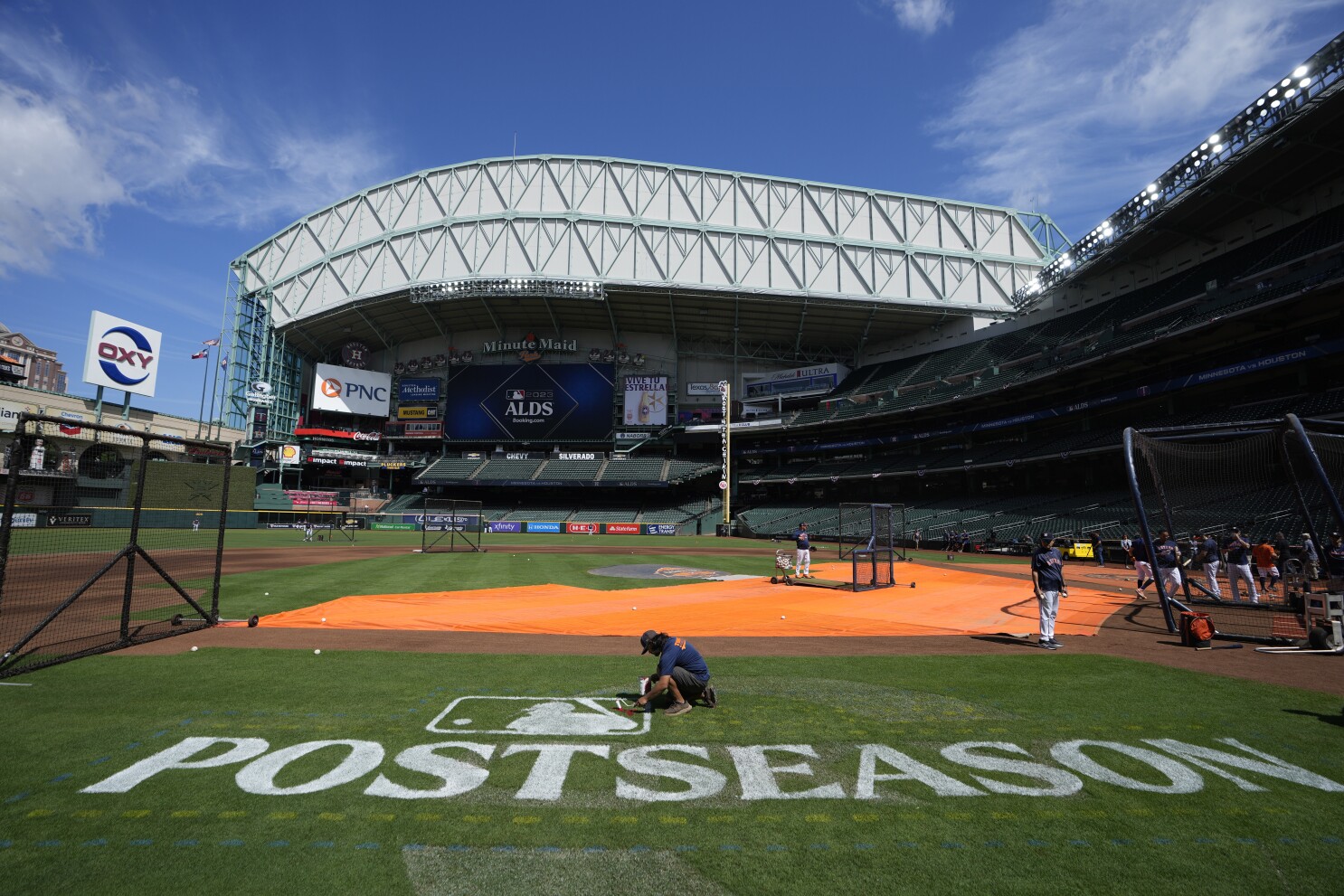 minute maid park night