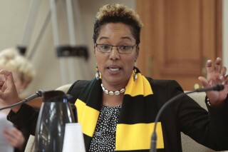 Wisconsin Sen. Lena Taylor, D-Milwaukee, gestures while speaking during debate in a meeting of the Joint Finance Committee at the State Capitol in Madison, Wis., Friday, May 29, 2015. Wisconsin Gov. Tony Evers appointed Taylor, who has mounted numerous unsuccessful campaigns for local office, to be a Milwaukee County judge Friday, Jan. 26, 2024. (Michael P. King/Wisconsin State Journal via AP)