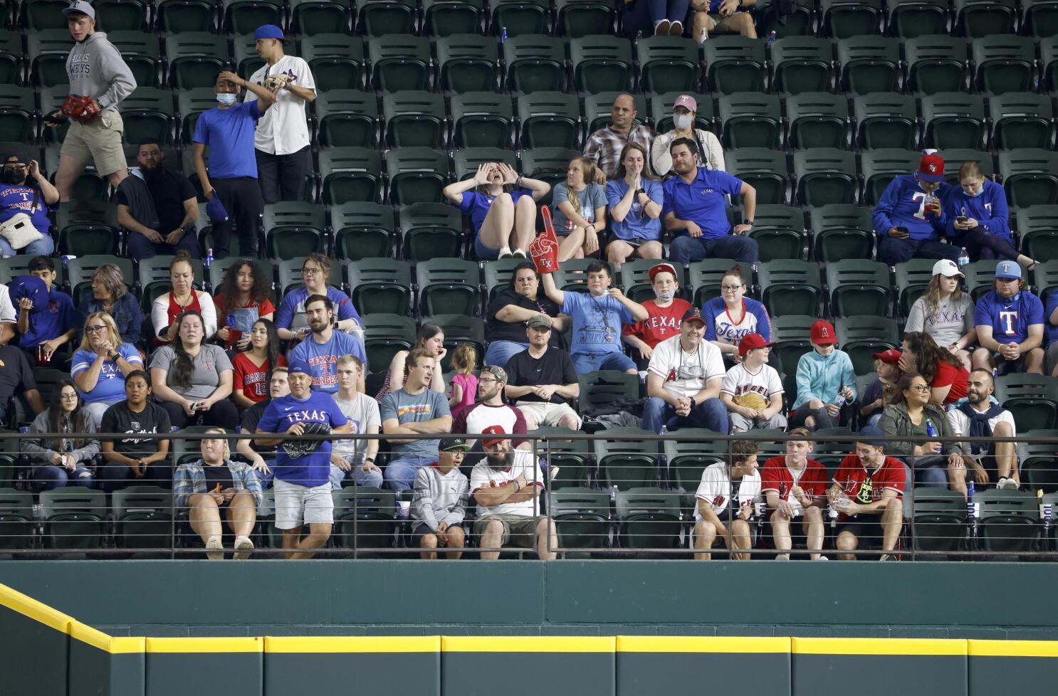 Texas Rangers Fans Fill Home Stadium to Capacity at Team's Home Opener