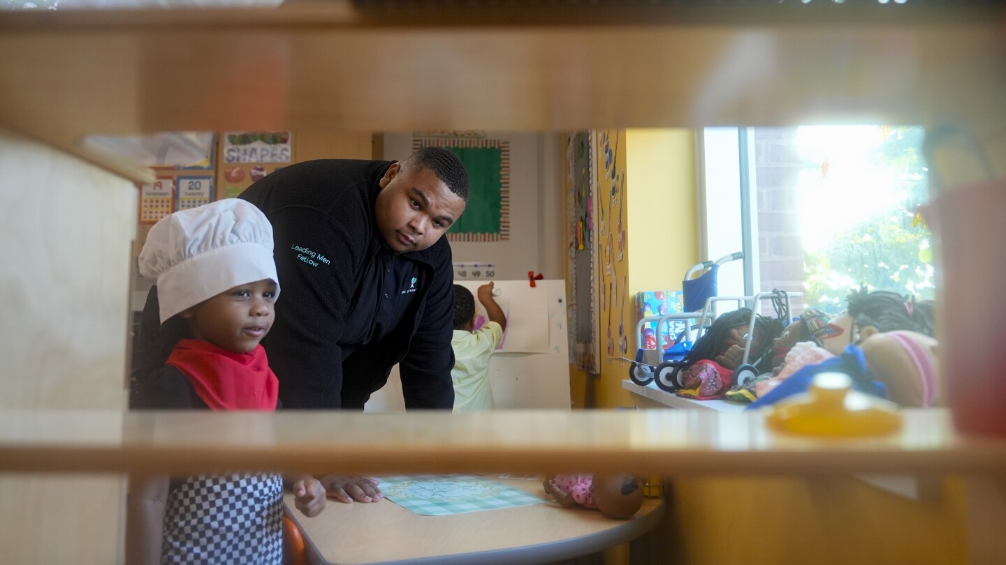 Black male teachers are a rarity in preschools. This pioneering program wants to change that