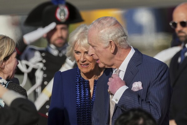 King Charles III arrives in Rome on his first overseas trip since a brief  hospitalization | AP News