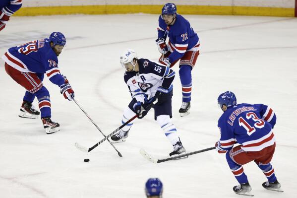 Scheifele scores twice as Jets beat Rangers in season opener