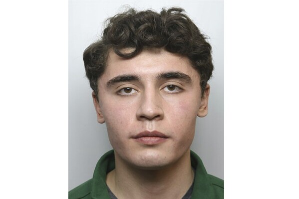 FILE - This is an undated file photo provided by the Metropolitan Police of Daniel Abed Khalife. A former soldier who escaped from a London prison while awaiting trial on terrorism charges was captured Saturday, Sept. 9, 2023 police said. Daniel Abed Khalife was on the run four days before a massive search managed to nab him in the Chiswick, west of London. (Metropolitan Police via AP, File)