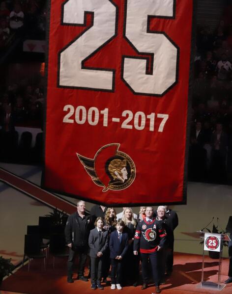 Alfredsson jersey to be retired as part of Senators anniversary