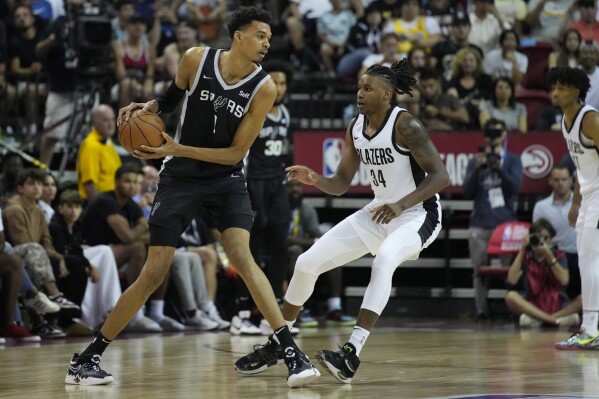 Spurs' Victor Wembanyama scores 27 in second NBA Summer League