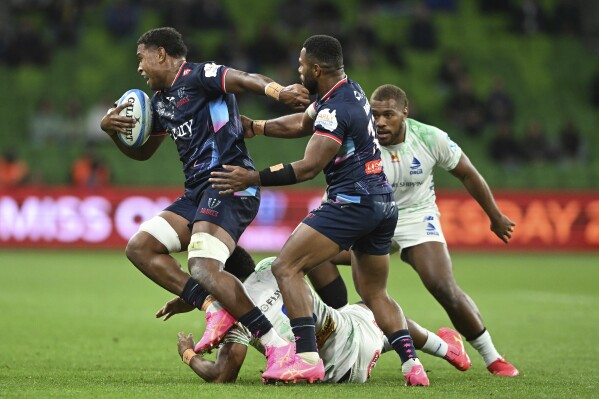 Taufa Funaki's two tries help Blues to 50-3 win over Force in Super Rugby  Pacific