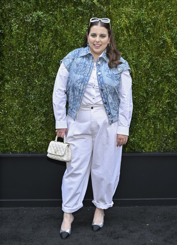 Beanie Feldstein attends the Chanel Tribeca Festival luncheon to celebrate the Through Her Lens women's filmmaker program on Friday, June 6, 2025, in New York. (Photo by Evan Agostini/Invision/AP)