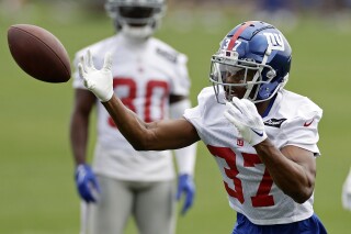 Giants rookie cornerback Tre Hawkins is making plays and drawing attention  in training camp