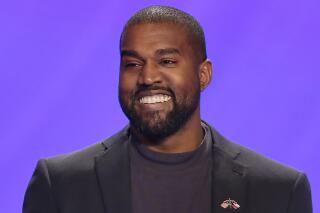 FILE - In this Nov. 17, 2019, file photo, Kanye West appears on stage during a service at Lakewood Church in Houston. In close elections, it doesn't take much for third-party candidates to play an outsize role, as Democrats learned the hard way in 2016. West has launched a scattershot 2020 presidential campaign that many of President Donald Trump’s allies believe could siphon votes away from former Vice President Joe Biden. (AP Photo/Michael Wyke, File)