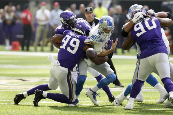 Vikings survive Lions rally 19-17 on Joseph FG at final gun - The