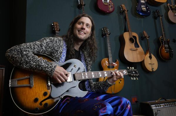 Composer Ludwig Goransson poses for a portrait at his music studio, Wednesday, Nov. 30, 2022, in Glendale, Calif. Goransson, along with Rihanna, is nominated for an Oscar for best original song for "Lift Me Up" from the film "Black Panther: Wakanda Forever." (AP Photo/Chris Pizzello)
