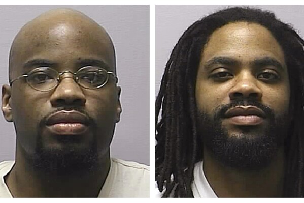 FILE - This combination of 2013 file photos provided by the Kansas Department of Corrections shows Reginald Carr, left, and Jonathan Carr. (Kansas Department of Corrections via AP, File)