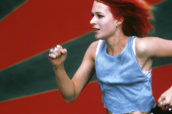 This image released by Sony Pictures Classics shows Franka Potente in a scene from "Run Lola Run." (Bernd Spauke/Sony Pictures Classics via AP)