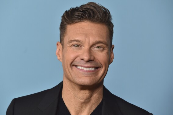 FILE - Ryan Seacrest arrives at an "American Idol" Season 22 Top 10 tastemaker event, Monday, April 22, 2024, in Los Angeles. (Photo by Jordan Strauss/Invision/AP, File)