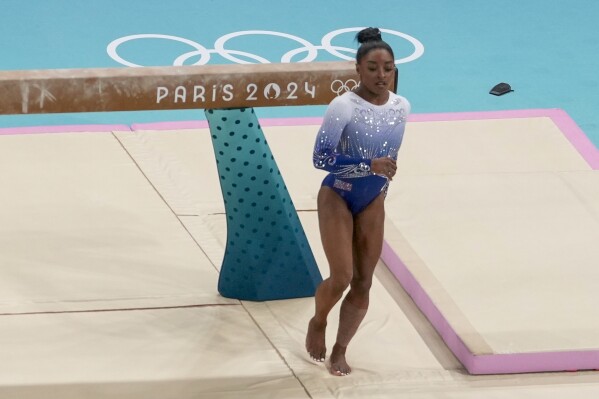 Simone Biles Finishes 5Th In Olympic Balance Beam | Ap News
