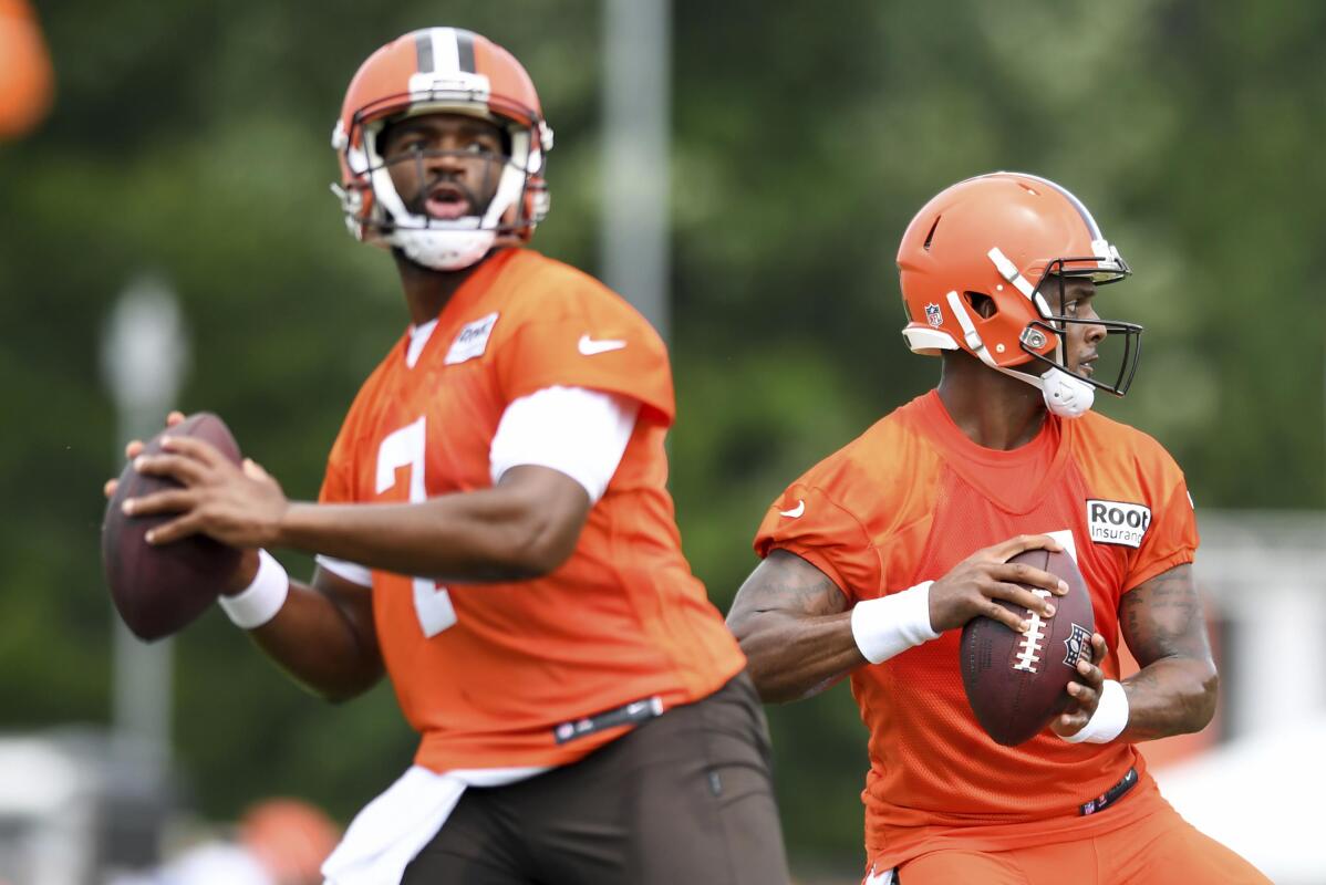 Browns backup QB Brissett moves into Watson's starting spot AP News