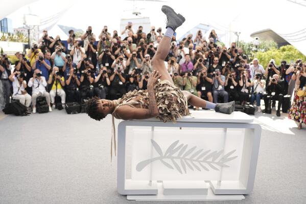 Jonathan Guilherme poses for photographers at the photo call for the film 'I Only Rest in the Storm' at the 78th international film festival, Cannes, southern France, Sunday, May 18, 2025. (Photo by Scott A Garfitt/Invision/AP)