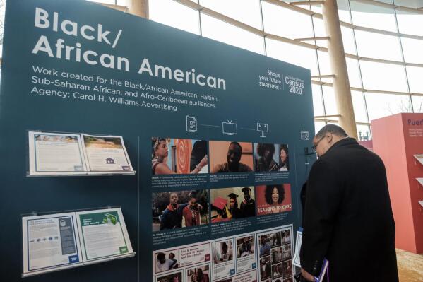 FILE - Victor Santos attends an event unveiling advertising and outreach campaign for the 2020 Census, at the Arena Stage, Tuesday, Jan. 14, 2020 in Washington. More than 100 racial justice groups, led by a co-founder of the Black Lives Matter movement, are making a last push on a large-scale survey that will be the basis for a public policy agenda focused on the needs of Black people who aren’t as often engaged through conventional public polling and opinion research. (AP Photo/Michael A. McCoy, File)