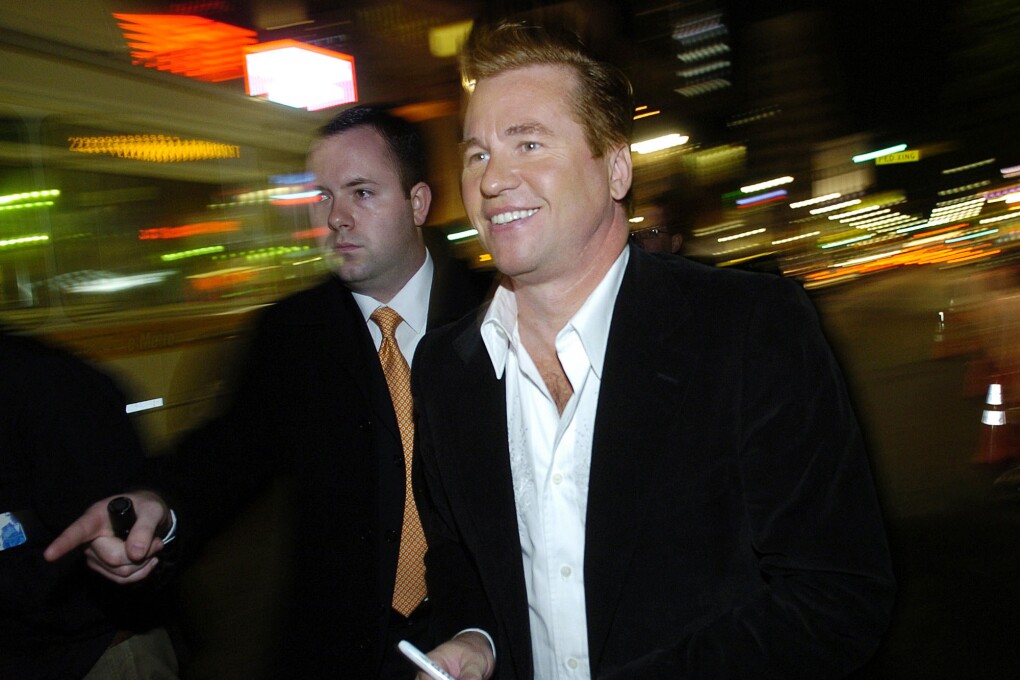 Val Kilmer, one of the stars of the film "Kiss Kiss Bang Bang", arrives at the West Coast premiere of the film in Los Angeles on Oct. 18, 2005. (AP Photo/Chris Pizzello, File)
