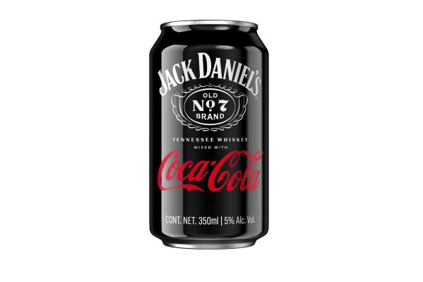 This image provided courtesy of Brown-Forman Corporation and The Coca-Cola Company shows a canned Jack and Coke. Coca-Cola Co. said Monday, June 13, 2022, it’s partnering with Brown-Forman Corp., the maker of Jack Daniel’s Tennessee Whiskey, to sell premixed cocktails. The canned Jack and Coke will be sold globally after a launch in Mexico late this year. (Courtesy of Brown-Forman Corporation/The Coca-Cola Company via AP)