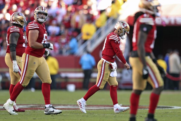 The 49ers struggle to come from behind during 3-game losing streak | AP News