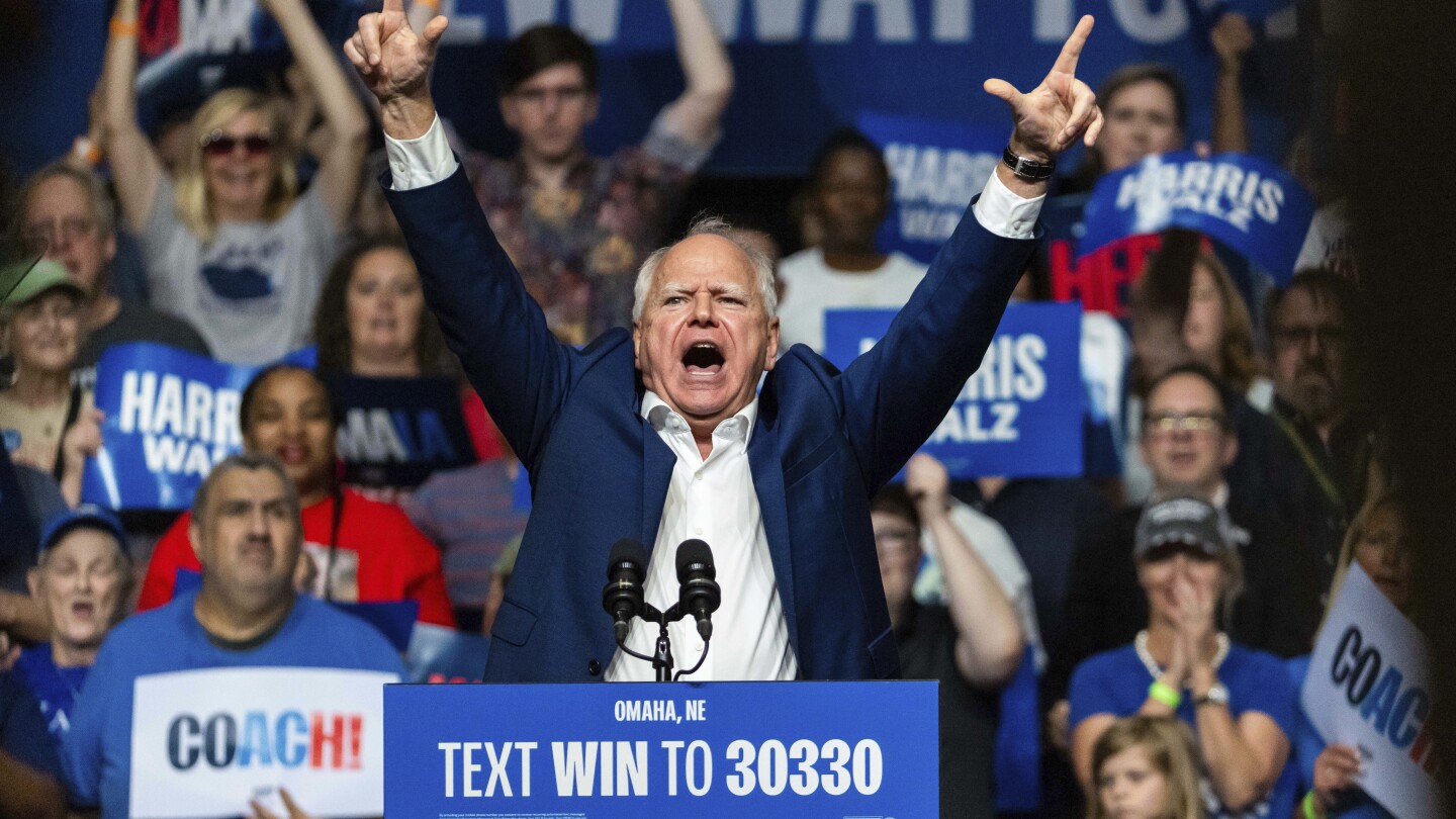 Tim Walz Highlights Nebraska Roots and Democratic Values in First Campaign Swing as VP Nominee