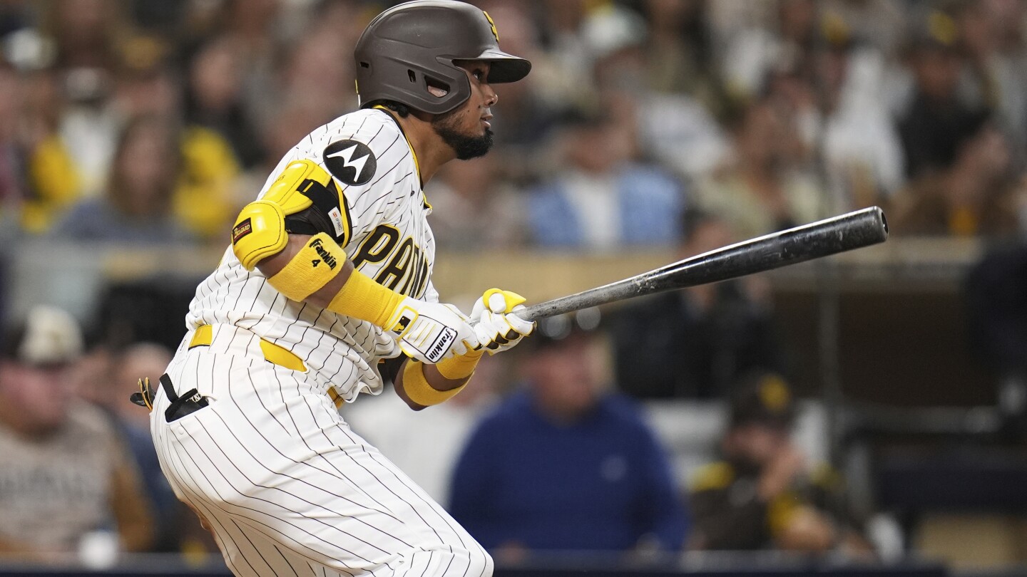 Arraez drives in tying and go-ahead runs as the Padres rally to beat the Marlins 8-6