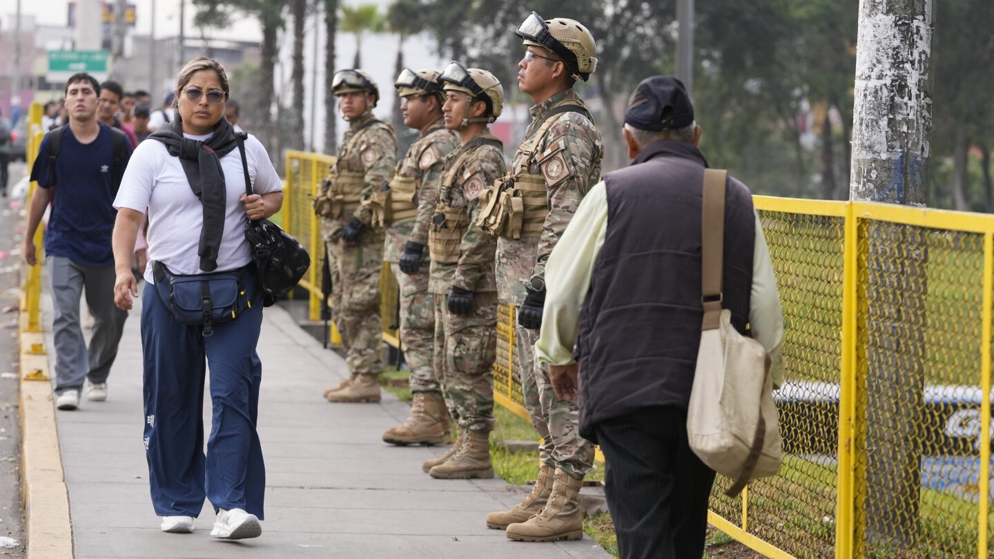 LIMA Peru AP — Commuters and residents in Lima were