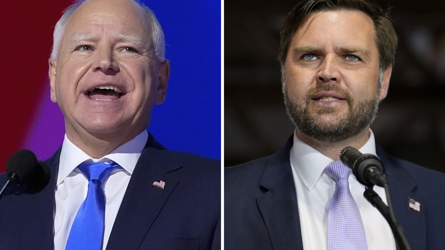 Election 2024: Tim Walz and JD Vance face off in the vice presidential debate