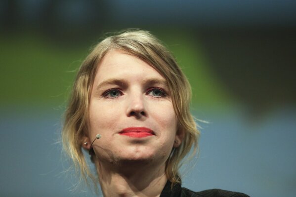 
              FILE - In this May 2, 2018, file photo, Chelsea Manning attends a discussion at the media convention "Republica" in Berlin. Former Army intelligence analyst Manning has been released from a northern Virginia jail after a two-month stay for refusing to testify to a grand jury. Manning was released Thursday, May 9, 2019, from the Alexandria jail after 62 days of confinement on civil contempt charges after she refused to answer questions to a federal grand jury investigating WikiLeaks. (AP Photo/Markus Schreiber, File)
            