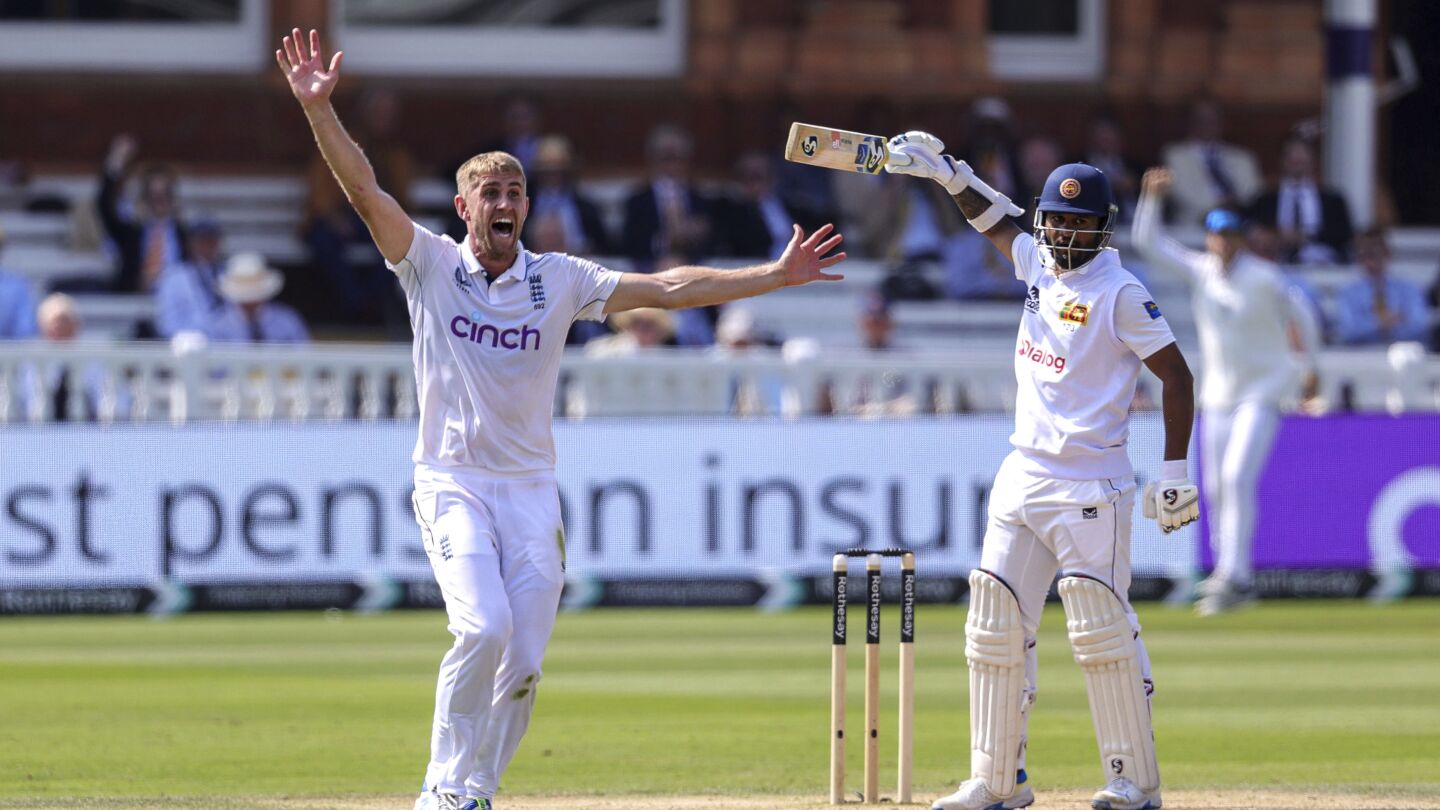 Sri Lanka shows fight before losing Karunaratne as England heads for series-clinching win at Lord’s