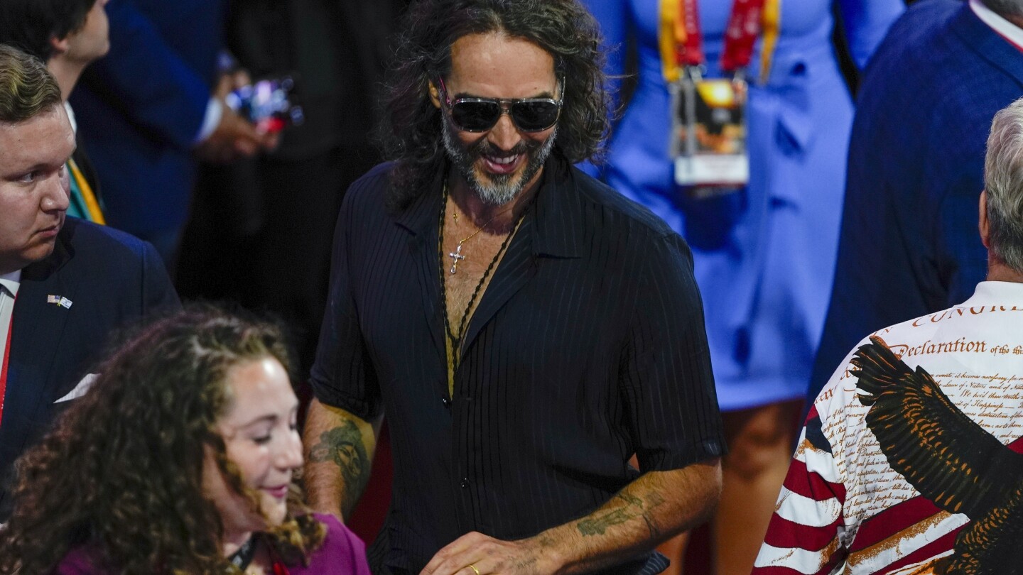 UK police charge comedian Russell Brand with rape and sexual assault