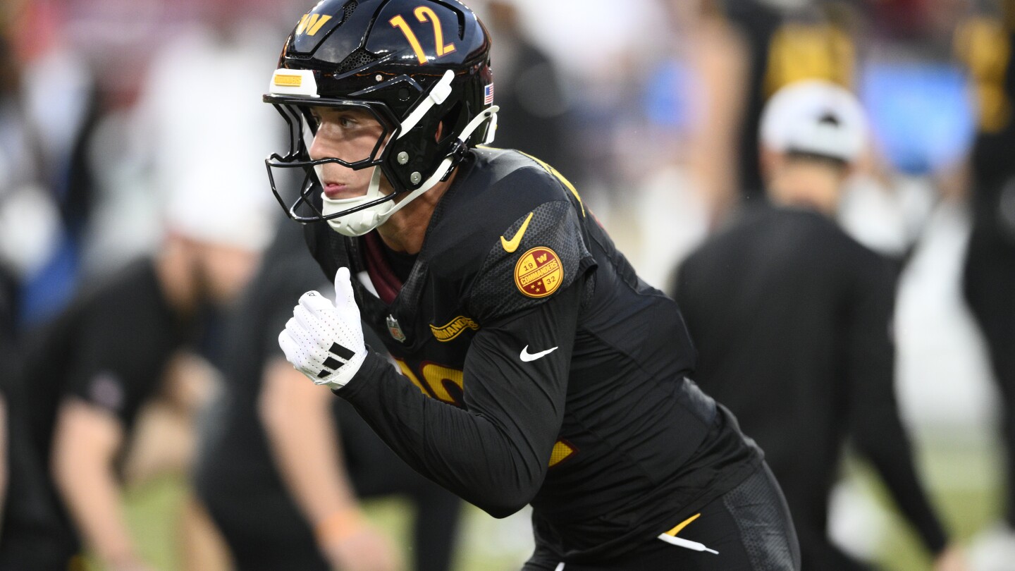 Washington's Luke McCaffrey looking to make his own name in the NFL  following his dad and brothers | AP News