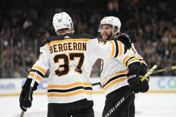 Sizzling Pastrnak's hat trick sends Bruins past Ducks, 7-1