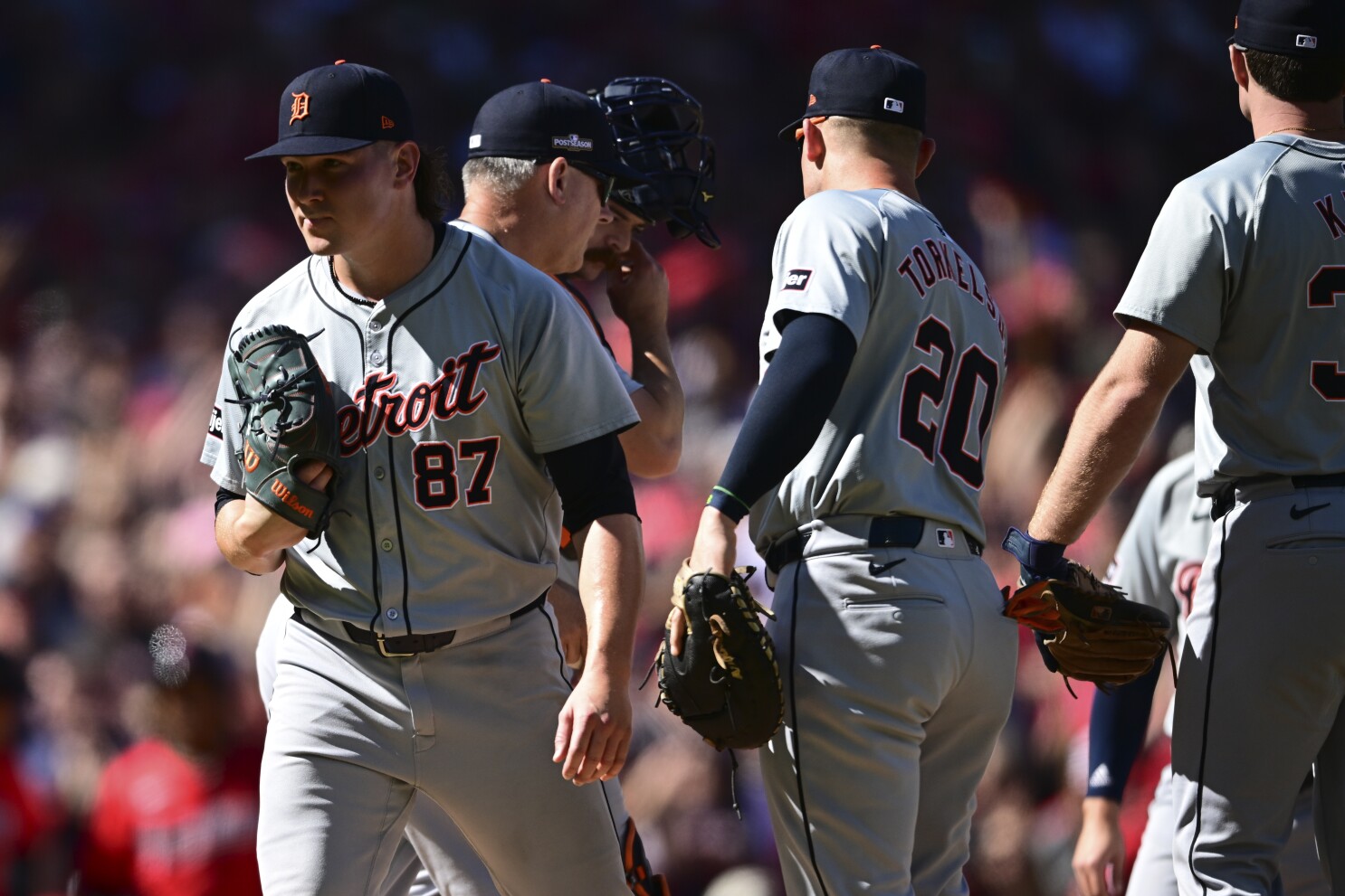 Horrible start dooms Tigers in 7-0 loss to Guardians in Game 1 of ALDS