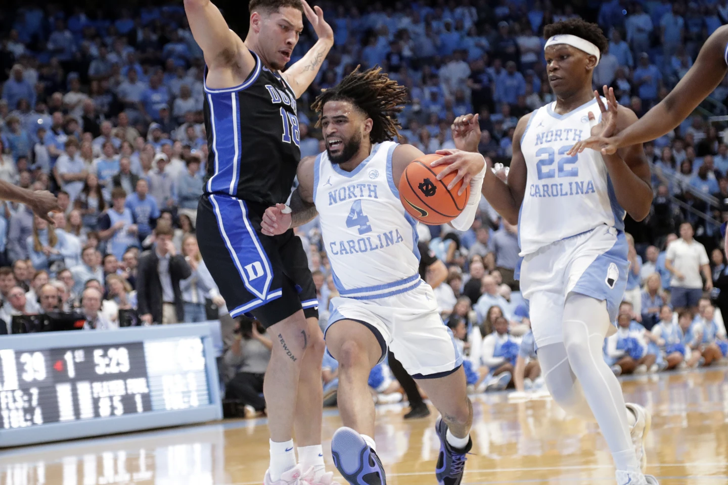 RJ Davis, Tar Heels can’t sustain first-half magic against Duke