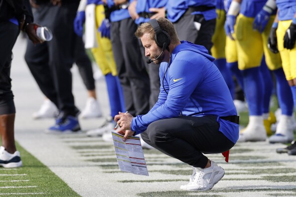 Rams coach Sean McVay could miss Sunday's game with wife expected