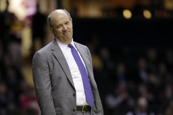 FILE - In this Jan. 26, 2016, file photo, Vanderbilt head coach Kevin Stallings watches from the sideline in the first half of an NCAA college basketball game against Florida in Nashville, Tenn. Pittsburgh hired Stallings away from Vanderbilt on Sunday, March 27, 2016, tasking him with rejuvenating a program that had stagnated during the final years under Jamie Dixon. (AP Photo/Mark Humphrey, File)