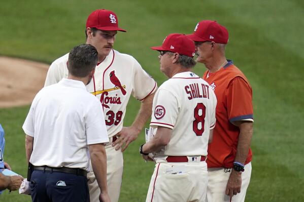 Cardinals RHP Miles Mikolas, manager tossed after hit batter