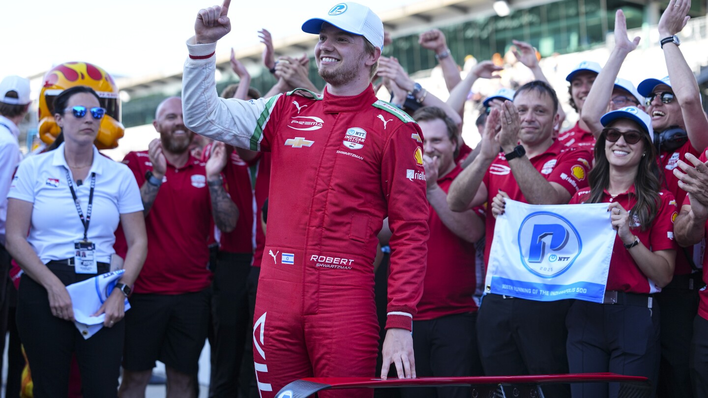 Israeli-born, Russia-raised Indy 500 pole winner Robert Shwartzman calls for peace around the world