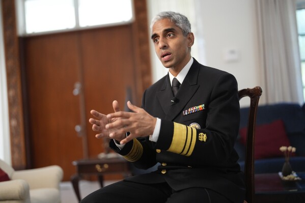 Politics tamfitronics Surgeon General Dr. Vivek Murthy sits for an interview with the Associated Press, inside his parents' home, Tuesday, July 16, 2024, near Miami, Fla. (AP Photo/Rebecca Blackwell)