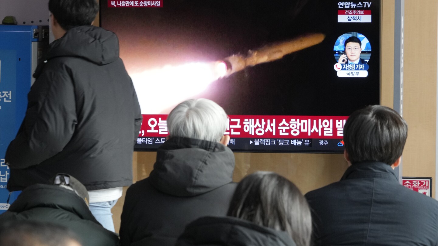 韩国称朝鲜发射了多枚巡航导弹