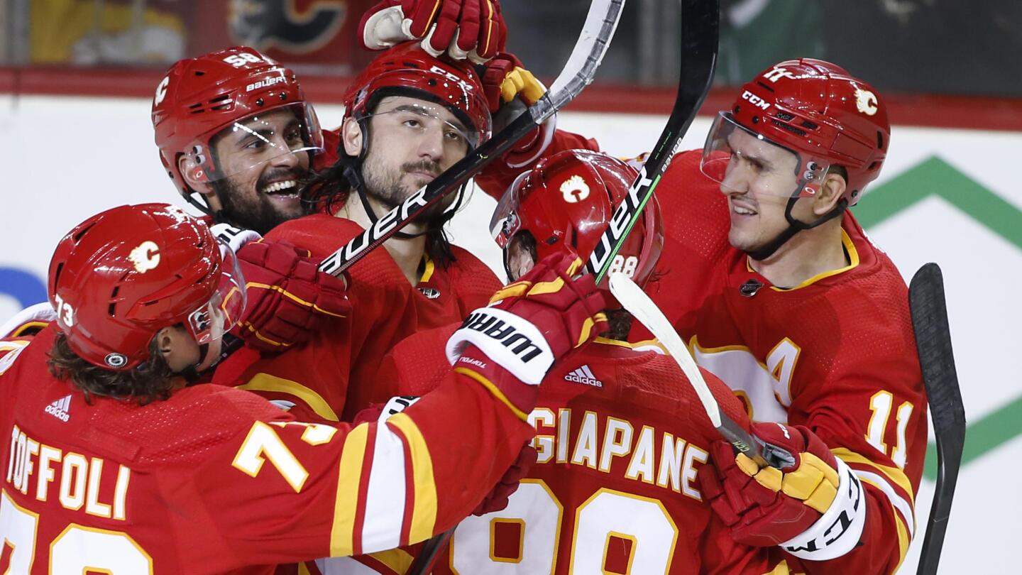 Johnny Gaudreau Calgary Flames Adidas Authentic Away NHL Hockey