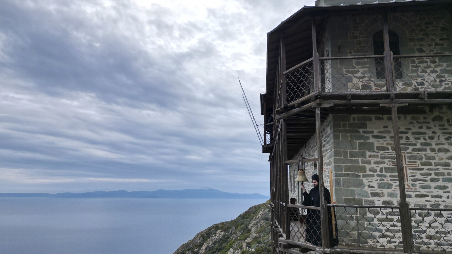 AP PHOTOS: Orthodox monks carry on long tradition of monastic life at medieval cliffside monastery